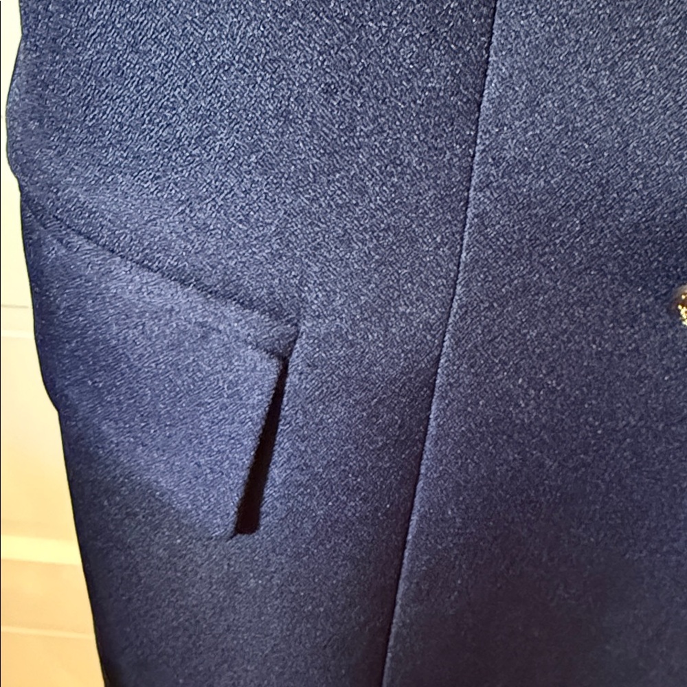Lioness Navy Double Breasted Blazer Gold Button Coastal Prep Yacht Club M - Picture 6 of 8